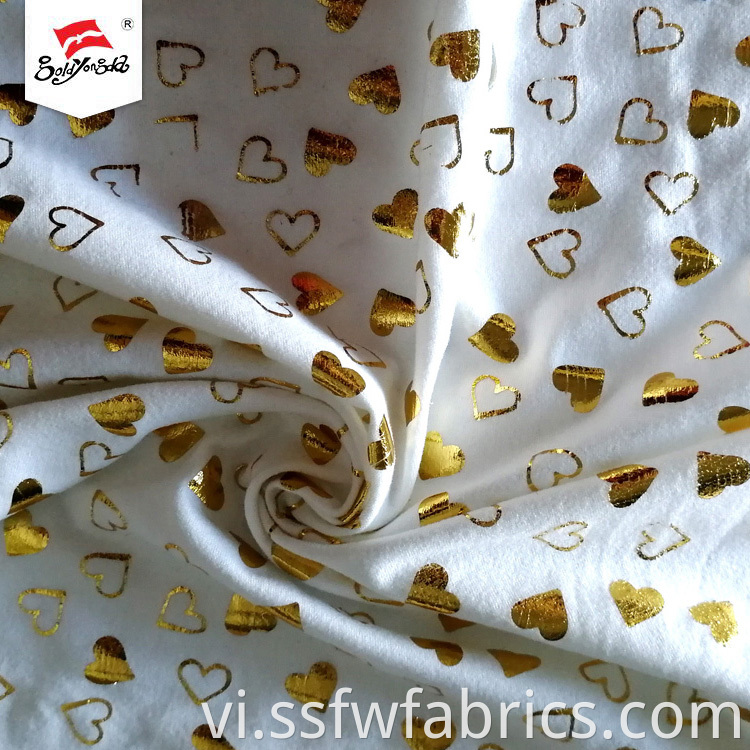 Elastic Dty Foil Printing Jersey